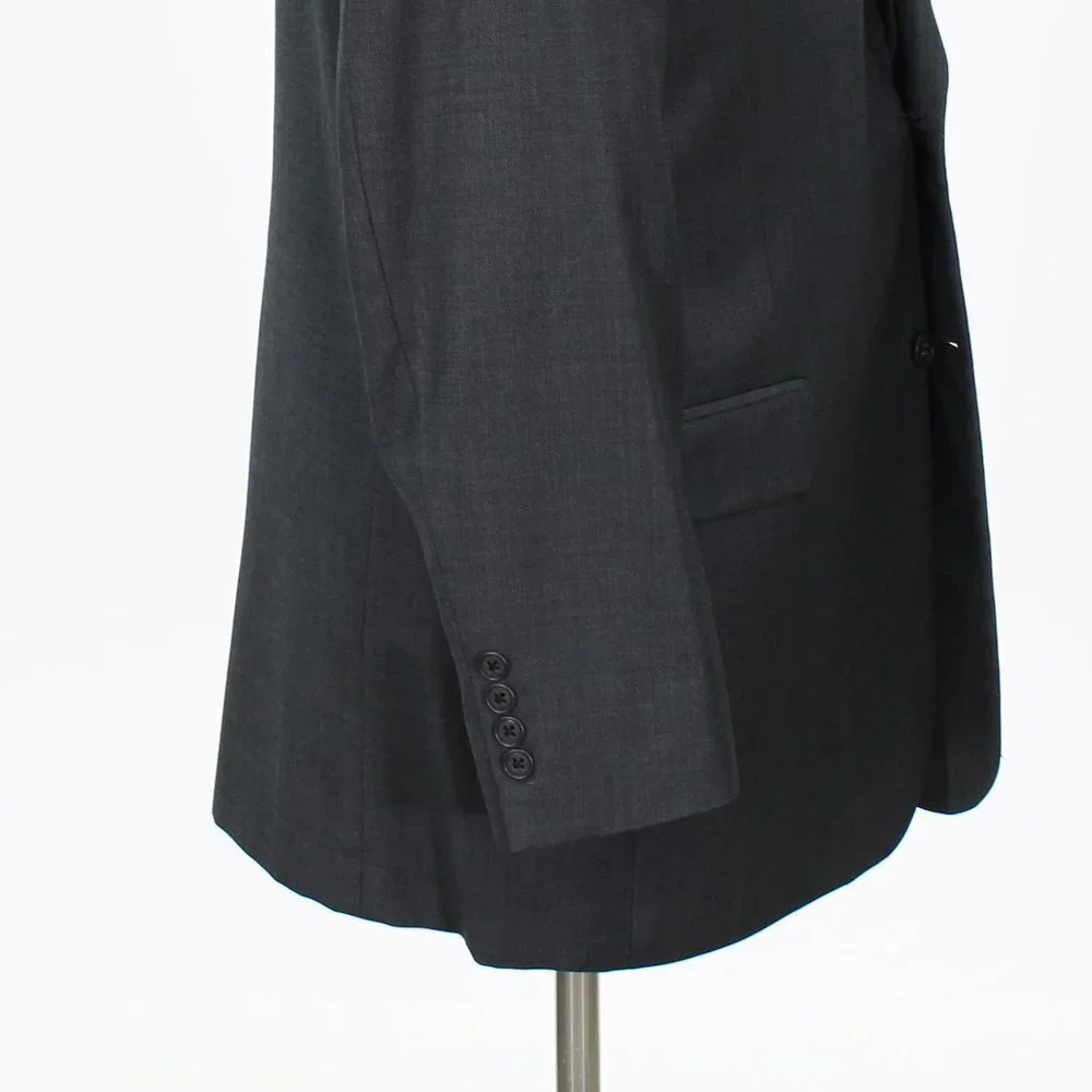 Joseph Abboud 42L Gray Solid 2-Button Sport Coat Blazer Jacket B502